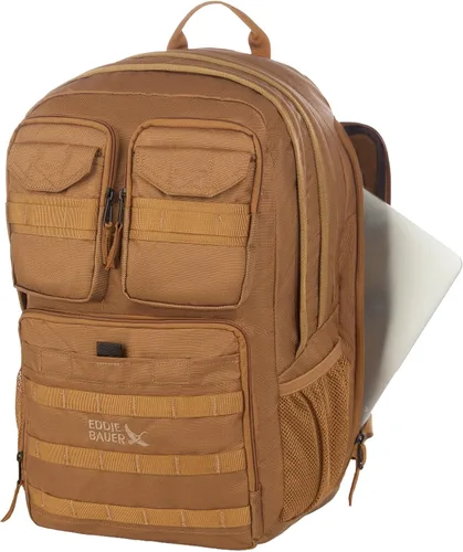 Vista 7 de Eddie Bauer Mochila táctica de carga Aventura Resistente Exterior Resistente al agua Poliéster 600D, Bronce antiguo, 30 L