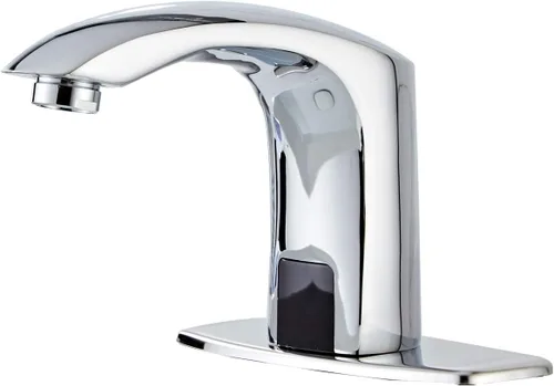 Vista 9 de Grifo de baño automático negro activado por movimiento, sin contacto, bañera, lavabo, lavabo, aireador, un agujero, mezclador de latón, desagüe