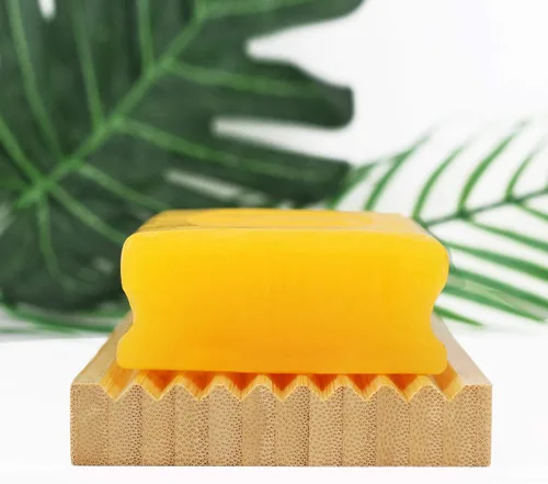 Vista 2 de Ouya Jabonera de bambú, soporte para jabón en barra para ducha, baño, cocina, bandeja de madera para jabón