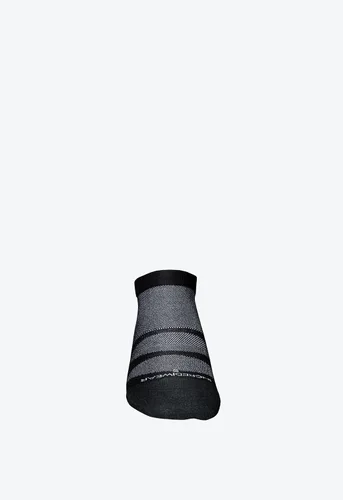 Vista 3 de Incrediwear Calcetines deportivos Calcetines deportivos invisibles para hombres y mujeres (negro, grande)