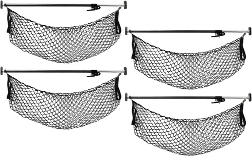 Vista 12 de Mytee Products Barra de Bloqueo de Carga Ajustable de Servicio Pesado de 40"-70" con Barra Divisora de 16" y Red de Almacenamiento para Sujeción