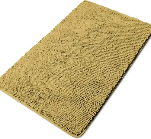 Vista 269 de Yeaban Alfombra de pasillo de baño de 24 x 72 pulgadas, antideslizante, alfombra de baño larga de felpilla gruesa, absorbente y lavable, alfombra