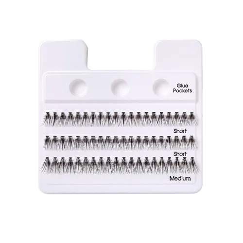 Vista 4 de Juego de extensiones de pestañas de imitación KISS Lash Couture, racimos de pestañas, 20 hebras de pestañas cada uno, longitudes variadas