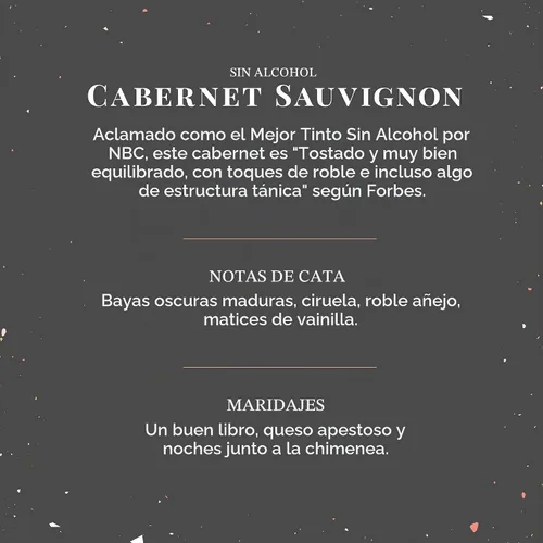 Vista 5 de JØYUS Vino tinto sin alcohol, Cabernet Sauvignon desalcoholizado, 25.4 fl