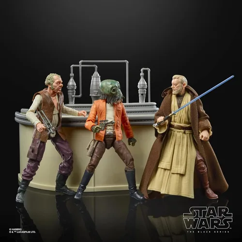 Vista 5 de Star Wars Exxclusive The Black Series The Power of The Force Cantina Showdown Set de figuras