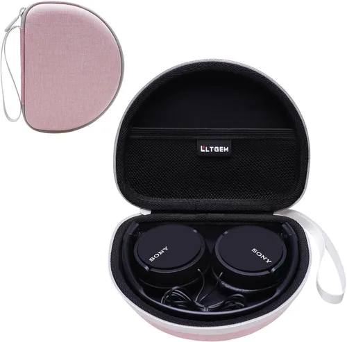 Vista 12 de LTGEM Estuche Compatible con Sony MDR-ZX110 / MDRZX110AP / MDRZX110NC / MDR-ZX310AP Serie ZX Audífonos intraaurales con cable, negro (Solo estuche)