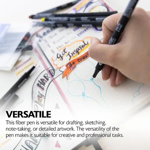 Vista 3 de BAZIC PRODUCTS Skylar - Bolígrafo de punta fina (10 colores, 0.016 in), para la escuela, oficina, hogar