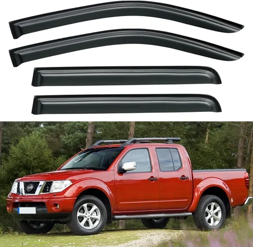 Vista 198 de YQAUTEC - Viseras para ventana, protectores contra la lluvia, compatibles con Subaru WRX 2015-2021, deflectores de viento para ventanas, viseras