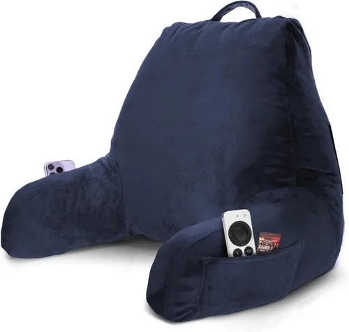 Vista 63 de Nestl Almohada de lectura para niños y adolescentes con espuma viscoelástica triturada, almohadas de respaldo para leer, ver y jugar, uso