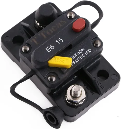 Vista 36 de E69 Interruptor de circuito de 10 A T3 con restablecimiento manual Mini de montaje en superficie IP66 Interruptor conmutable de 10 A