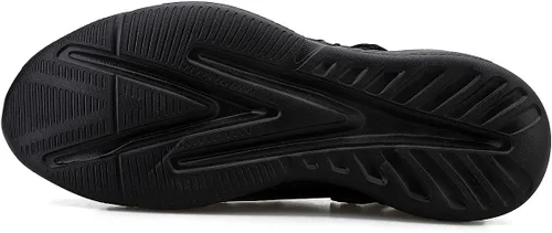 Vista 5 de Sandalias para hombre con soporte de arco para fascitis plantar, antideslizantes, zapatos de verano, de cuero, ajustables, para exteriores