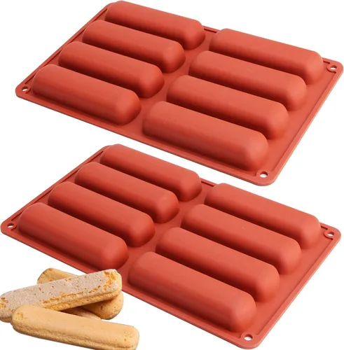 Vista 9 de Webake Juego de 2 moldes de silicona para pan de mazorca de maíz para hornear maíz para perros, pan de maíz del sur