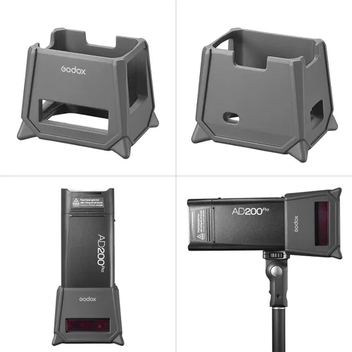 Vista 4 de Godox AD200Pro-PC Funda de silicona para Godox AD200 Pro AD200 Pro II AD200, protege tu pantalla flash AD200Pro AD200 AD200 AD200Pro II o sirve como