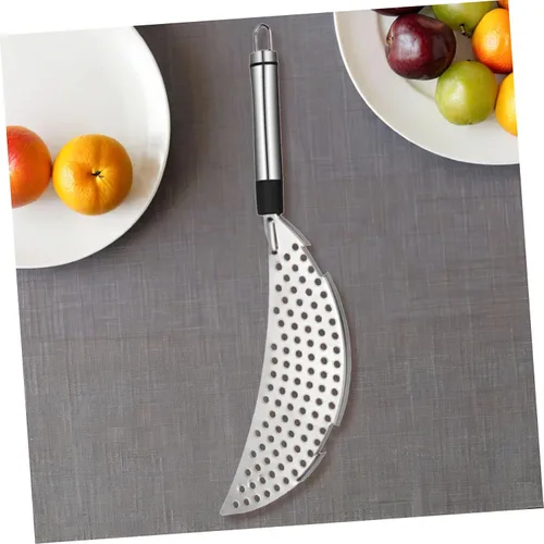 Vista 8 de Colador con clip para freír, colador de grasa, colador de acero inoxidable, colador de pasta, separador de grasa, separador de arroz, separador