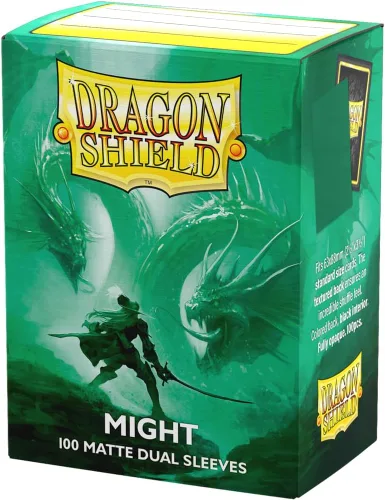 Vista 15 de Dragon Shield Fundas para tarjetas de tamaño estándar doble mate 100 unidades - Fundas TCG suaves y resistentes - Compatible con Pokemon, One