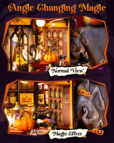 Vista 4 de Rolife Haunted House Kit de casa de muñecas en miniatura para adultos