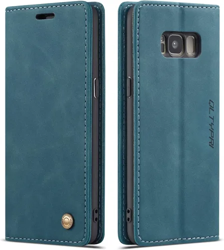 Vista 11 de Funda de cuero estilo cartera vintage para Samsung S