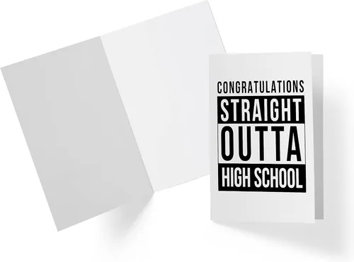 Vista 2 de Karto Dulce tarjeta de graduación para hombres y mujeres, tarjeta de felicitación grande de 5.5 x 8.5 pulgadas para hijo, hija, hermano, hermana