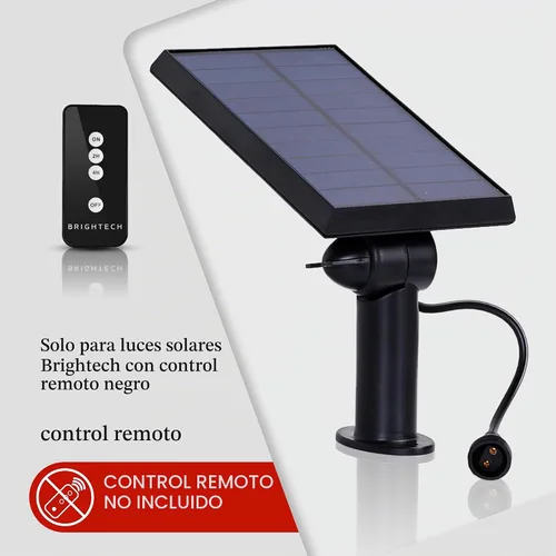 Vista 2 de Brightech Ambience Pro - Panel solar de repuesto, compatible solo con luces LED Brightech de 1 W con control remoto, luces de patio trasero y patio