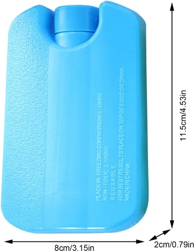 Vista 4 de Bolsas de hielo para bolsas de almuerzo y enfriadores, paquetes reutilizables para congelador, para lonchera, paquete delgado y duradero para regalo