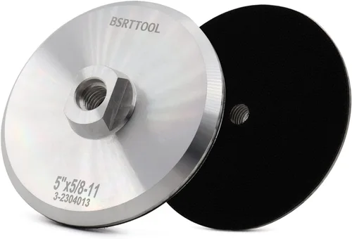 Vista 10 de Almohadilla de respaldo de aluminio de 3 pulgadas, almohadilla de respaldo de gancho de 5/8 "-11 roscas para amoladora angular (3 pulgadas)