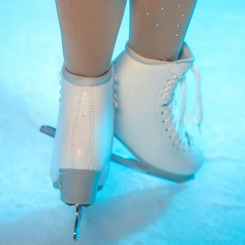 Vista 7 de Riedell Crystal - Patines de hielo para adultos para mujeres y hombres, patines de hielo elegantes y competitivos con forro Dri-Lex que absorbe