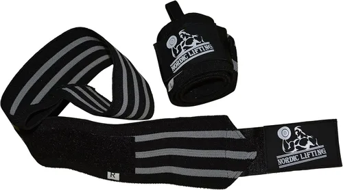 Vista 8 de Nordic Lifting Wrist Wraps Super Heavy Duty (1 Pair/2 Wraps) 24" Support for Weight Lifting Powerlifting Gym Cross Training- Weightlifting