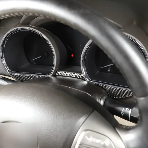 Vista 4 de Para Toyota Highlander 2009 2010 2011 2012 2013 fibra de carbono real 3D adhesivo tablero tablero marco interior accesorios de coche