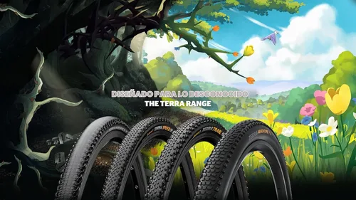 Vista 4 de Continental Terra Trail - Black/Brown - Tubeless Gravel Bike Tire Fast Rolling with Confident Cornering Control - E25 Ebike Rated