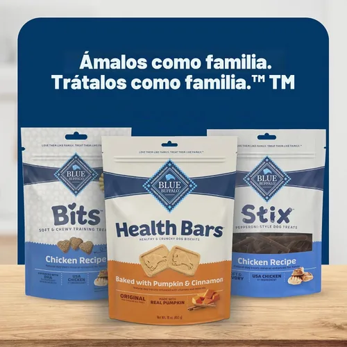 Vista 9 de Blue Buffalo Health Bars Galletas de calabaza y canela para perros
