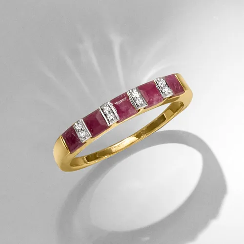 Vista 4 de Ross-Simons Precious Gemstone Ring in 18kt Gold Over Sterling