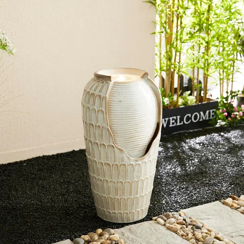 Vista 15 de Glitzhome - Fuente de agua con luz LED para exteriores