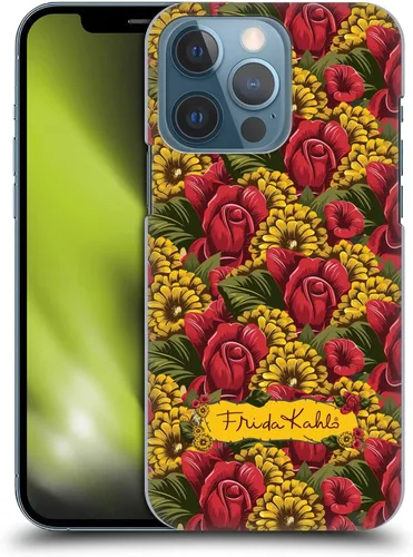 Vista 14 de Head Case Designs Funda rígida con licencia oficial de Frida Kahlo Blooms Red Florals compatible con Apple iPhone 13 Pro