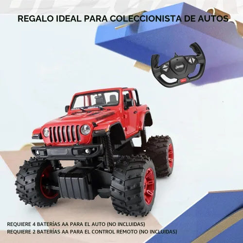 Vista 7 de Coche RC todoterreno con licencia 1/14 para Jeep, puertas abiertas