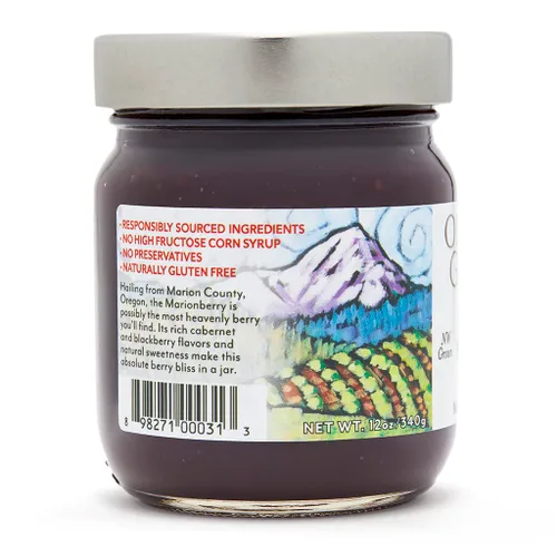 Vista 3 de Oregon Growers Marionberry Fruit Spread, 12 oz (paquete individual)