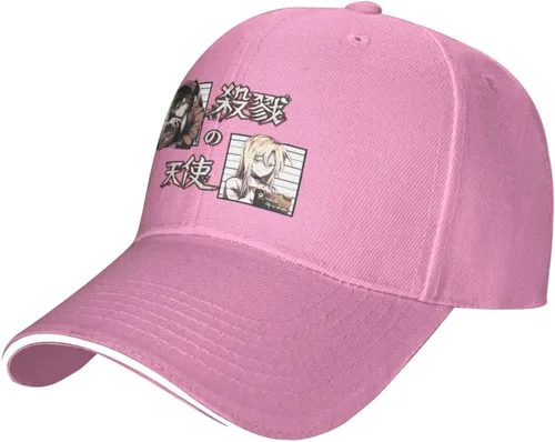 Vista 2 de Angels of Death Cap Tradition 3D Printed Cartoon Adjustable Baseball Hat for Unisex Black