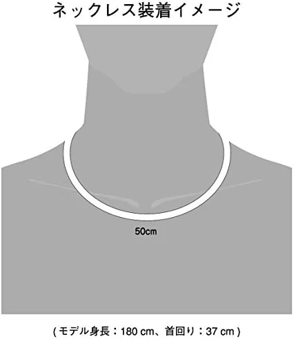 Vista 4 de Phiten Collar de titanio alambre aire negrorojo, 20
