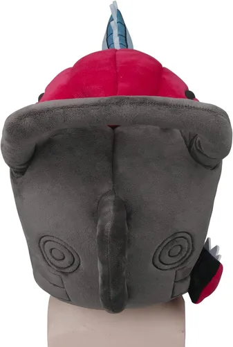 Vista 7 de HORNIGHT Disfraz de hombre de motosierra de anime, sombrero de pochita de felpa suave y cálida, máscara de felpa para disfraz, fiesta de cosplay