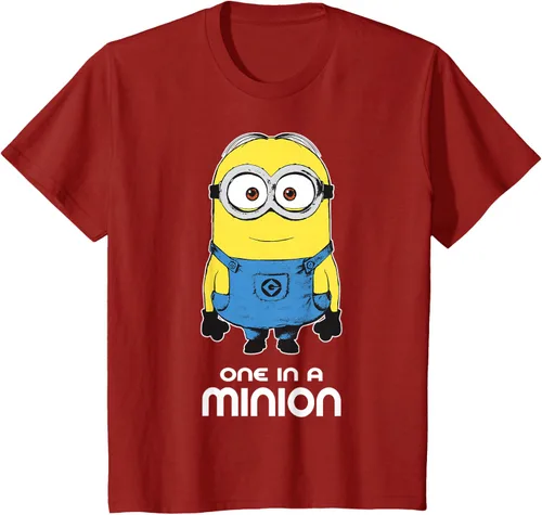 Vista 74 de Despicable Me Camiseta estampada Minions Bob One in A Minion Negro