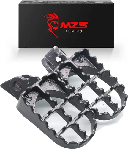 Vista 8 de MZS Estriberas para Moto de Cross, 2001-2018 Estribo de Motocicleta Adventure MX Pedal CNC Naranja Compatible con Modelos 65 85 125 150 200 250 300