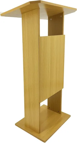 Vista 2 de FixtureDisplays® Madera (MDF) Podio Atril Púlpito Recepción 14302