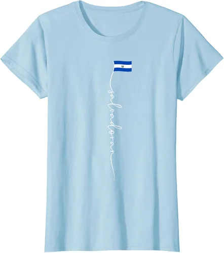 Vista 26 de Camiseta con la bandera salvadoreña de El Salvador