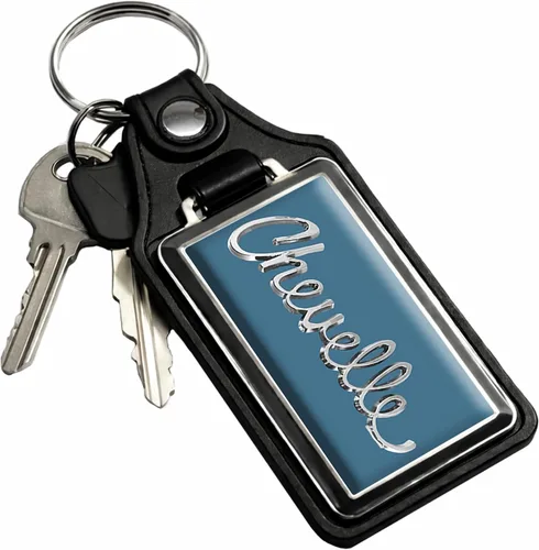 Vista 11 de Brotherhood Car Key Chain for Chevelle - Classic Models Keychain 1) Negro medianoche