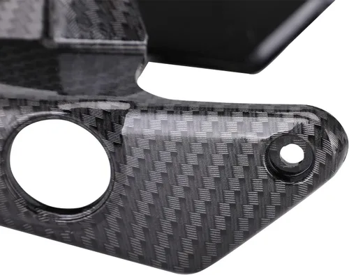 Vista 6 de Cubierta lateral de batería para Surron Light Bee, protector de batería de fibra de carbono de imitación para motocross eléctrica, Sur Ron Light Bee