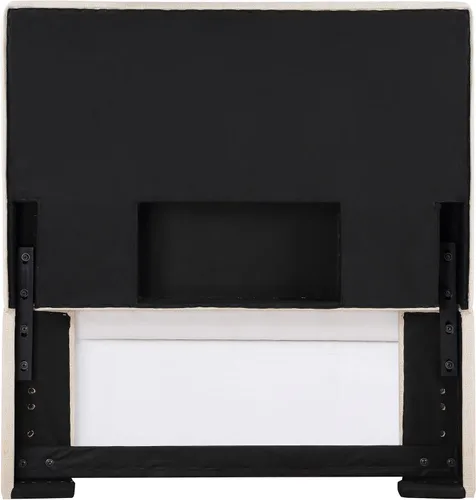 Vista 5 de Coaster Home Furnishings - Pirro - Cabecero tapizado de madera de pino con perfil rectangular, bordes lisos, acolchado de espuma