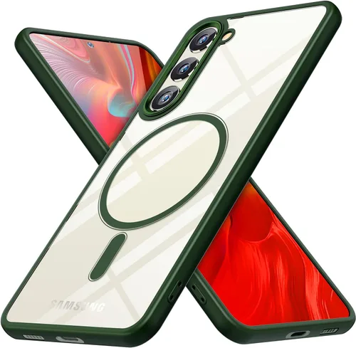 Vista 10 de Funda magnética diseñada para Samsung Galaxy S23+ Plus [compatible con MagSafe], protección contra caídas de grado militar [nunca amarillento] Funda