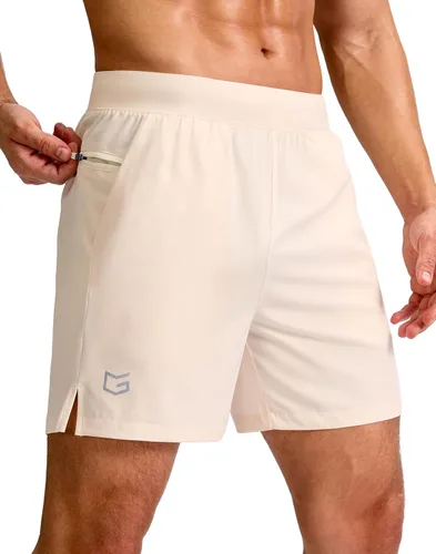 Vista 51 de G Gradual Pantalones cortos deportivos para correr para hombre de 7/5/9 pulgadas, bolsillo con cremallera, ligeros, para entrenamiento, gimnasio