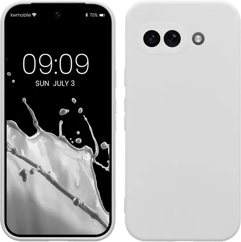 Vista 210 de kwmobile Funda compatible con Google Pixel 9 - Funda protectora delgada de TPU para teléfono - Acabado mate suave - Piedra antigua