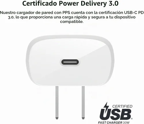 Vista 5 de Belkin Bloque de cargador USB C compacto de 30 W, carga rápida para viajes