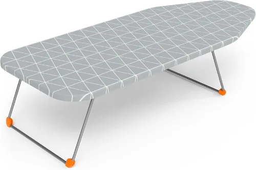 Vista 9 de Tabla de planchar, tabla de planchar compacta y ahorradora de espacio con cubierta extra gruesa de 3 capas, altura ajustable, fácil almacenamiento